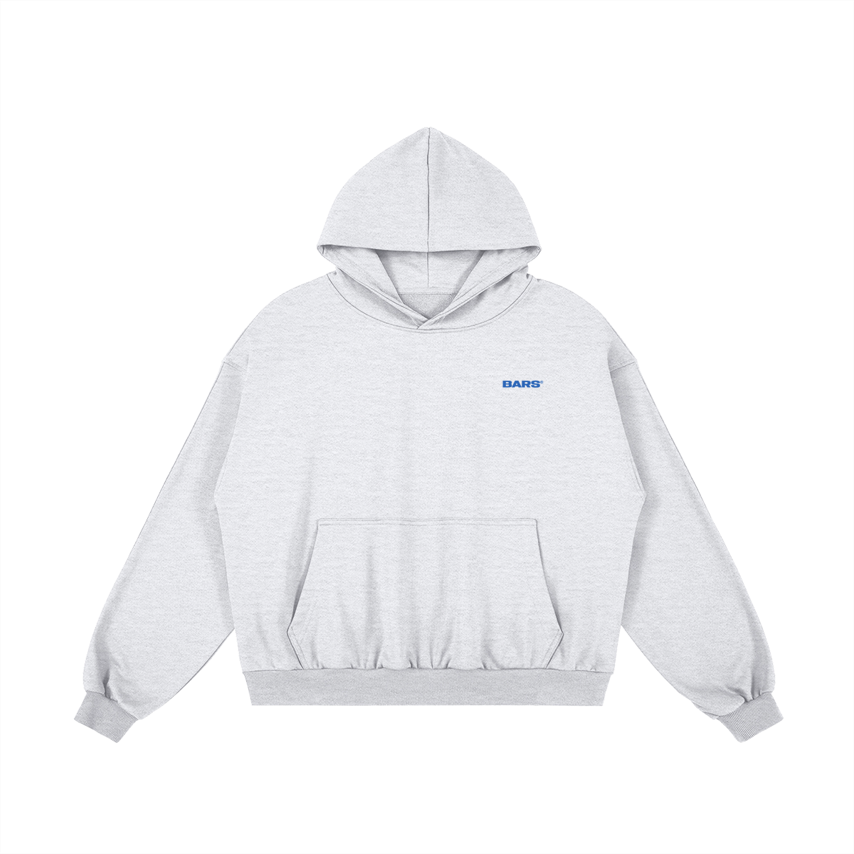 Blue Bars Minimal | Unisex Heavyweight Boxy Hoodie