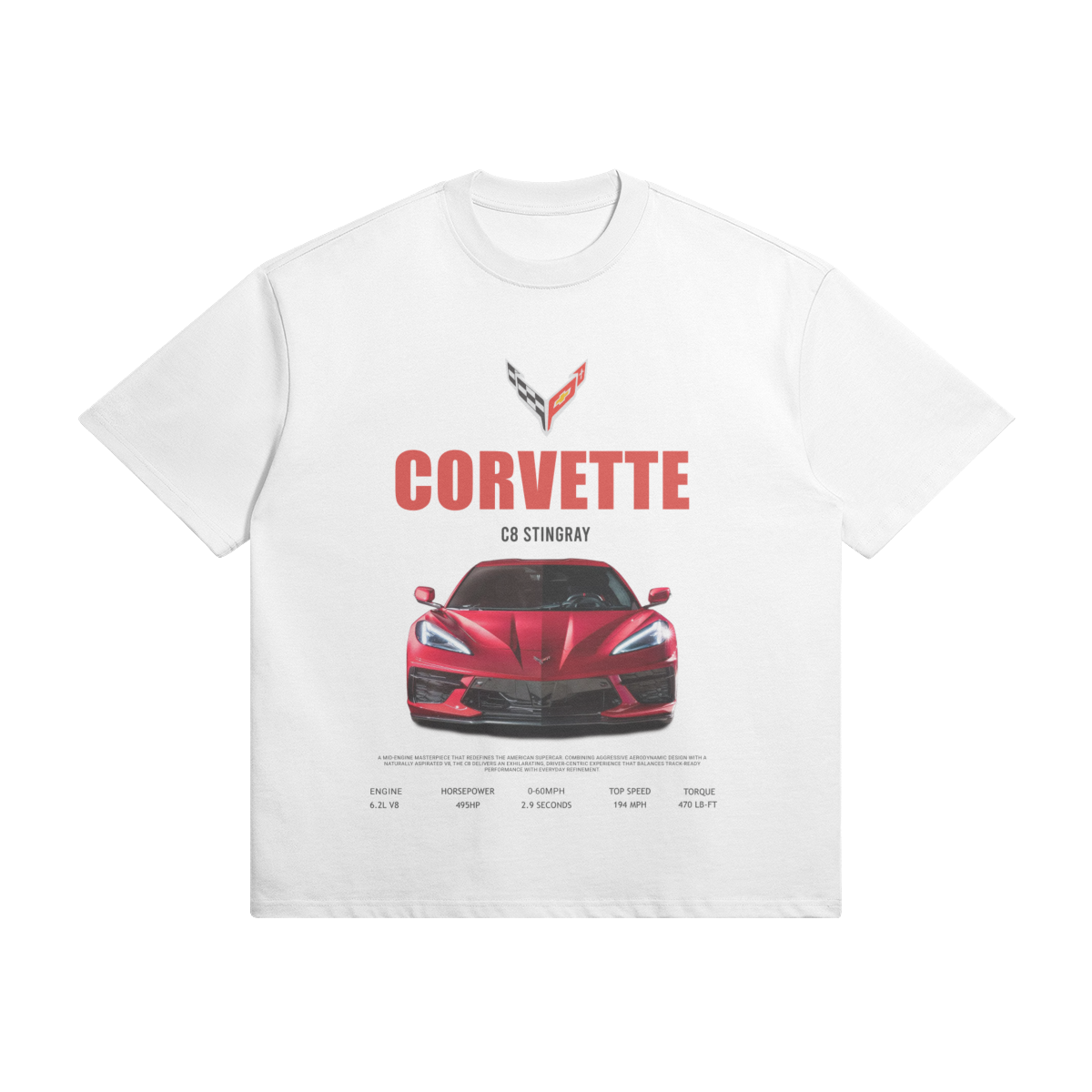 The Mid-Engine Masterpiece | Unisex Oversized Crew Neck T-shirt