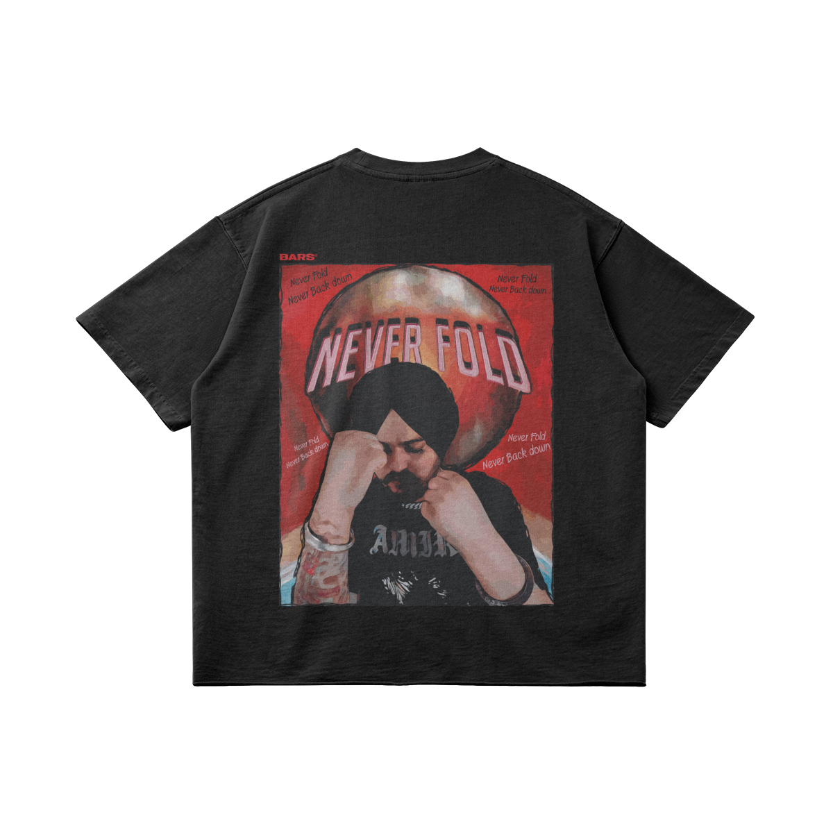 The Never Fold Tee | Unisex Faded Raw Hem T-shirt